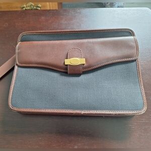 Dunhill Brown and Black Clutch